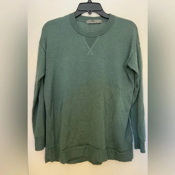 Icebreaker Crewneck Pullover Long Sleeve Sweater Blue Green Size Small - Picture 1 of 7